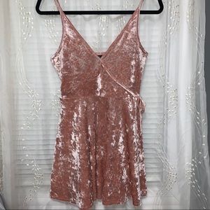 Pink velvet Party dress